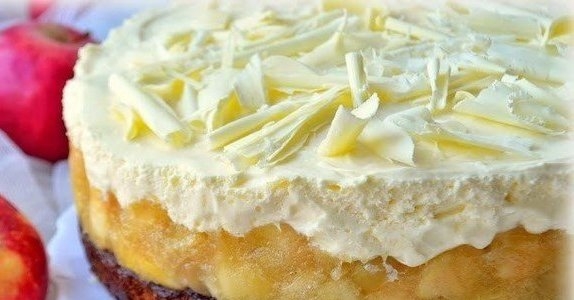 Отличный тортик с яблочками для семейного чаепития! Пейте сладкий чай!