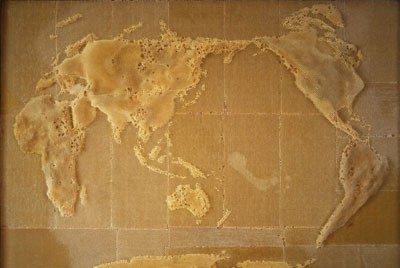 Карты мира из пчелиного воска