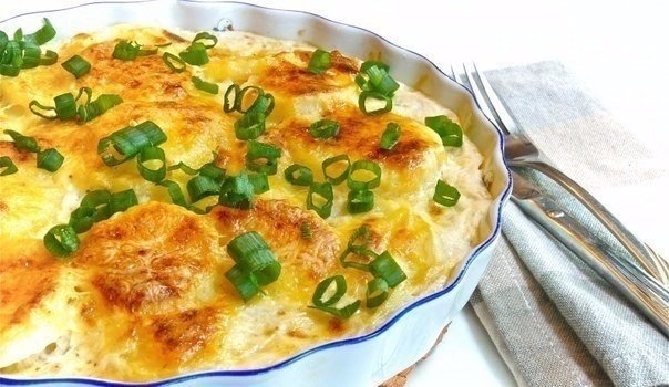 Пикантная картошечка под румяной сырной корочкой! Потрясающий аромат и вкус!