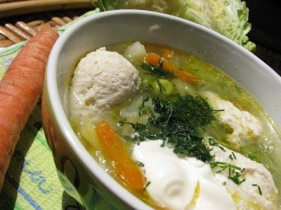 Овощной суп с клёцками из курицы - густой, наваристый, по-летнему ароматный!