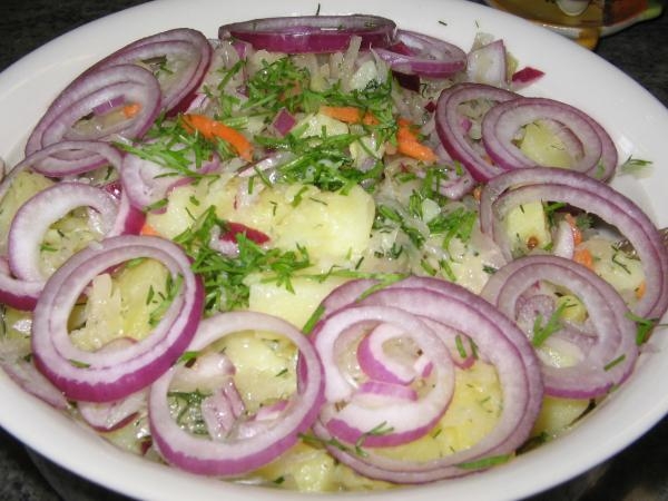 Постный "Крестьянский салат"