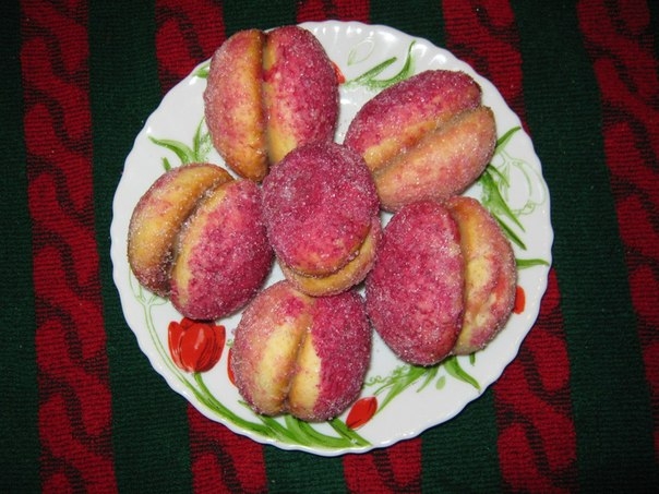 Персики-печенье