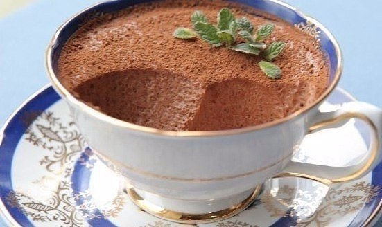 Творожно-шоколадный мусс, очень вкусный десерт для тех, кто на диете!