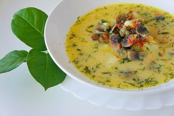 Ароматный, вкусный суп с грибами. Готовится очень просто!