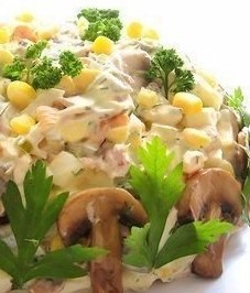 Ох, и вкуснючий салатик я нашла на просторах инета...