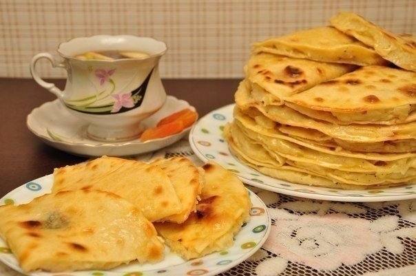 Кыстыбый - вкусные татарские лепешечки с картошкой-пюре
