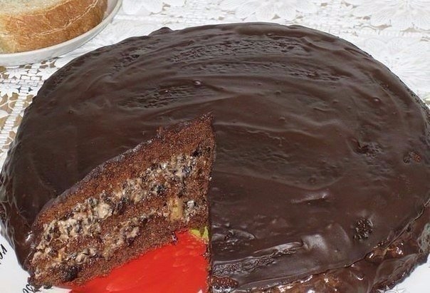 Торт "Чернослив в шоколаде". Объедение