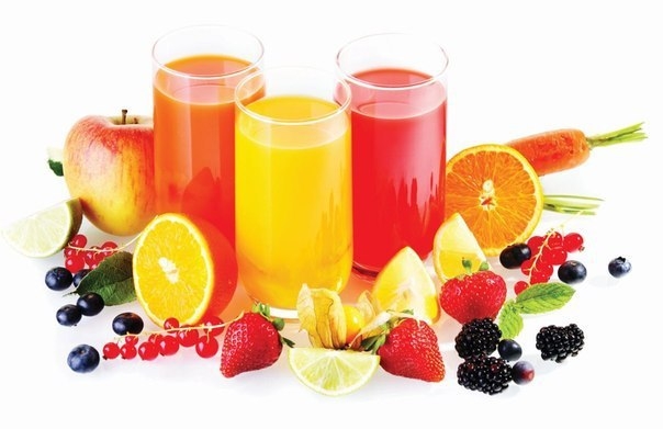 Смешиваем фрукты, овощи и пьём оздоровительные соки!