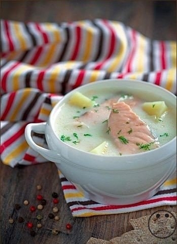 Невероятно вкусный финский сливочный рыбный суп
