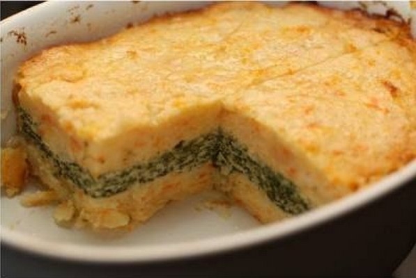 Картофельная запеканка с курицей и зеленью (110 ккал/100 гр) Картофельная запеканка с курицей и зеленью (110 ккал/100 гр)